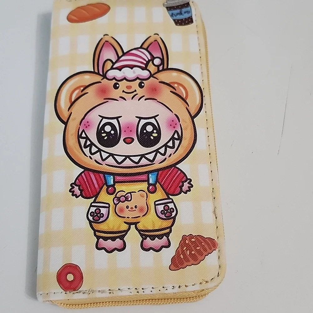 Labubu Inspired Long Wallet - Yellow New